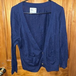 American Eagle Navy Cardigan Size XL